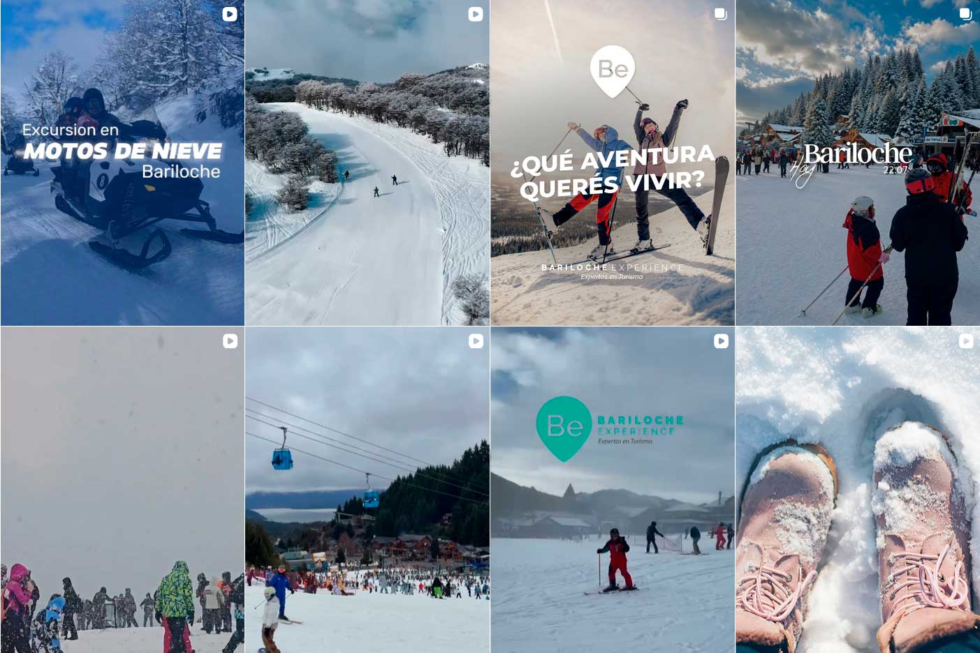 Feed de Instagram — Bariloche Experience